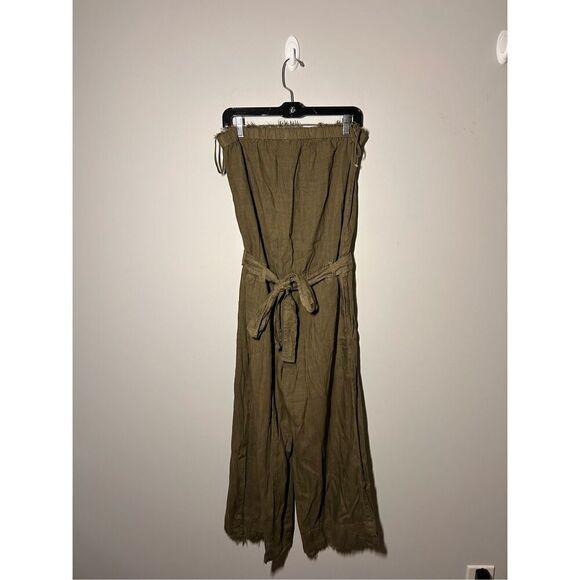 Cloth & Stone olive green strapless romper size large C12-8 - Picture 1 of 3